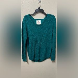 Teal pullover sweater